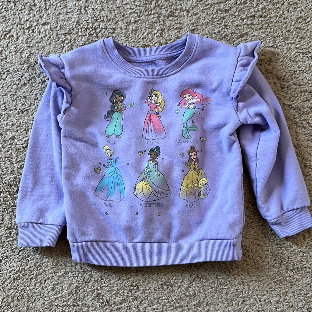 Toddler girl princess sweatshirt